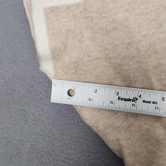 Note di Anita Poncho Sweater Womens One Size Ivory Tan Turtleneck Made in Italy - Picture 3 of 11